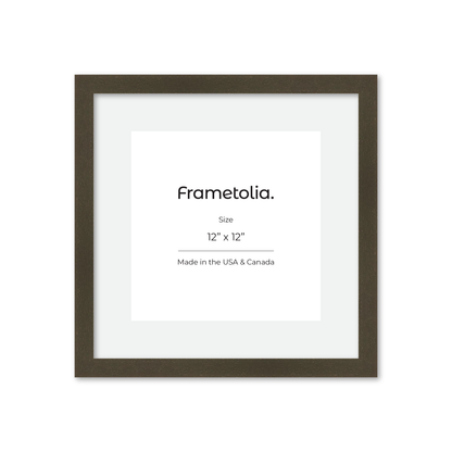 12" x 12" Brown Manhattan Wall Frame