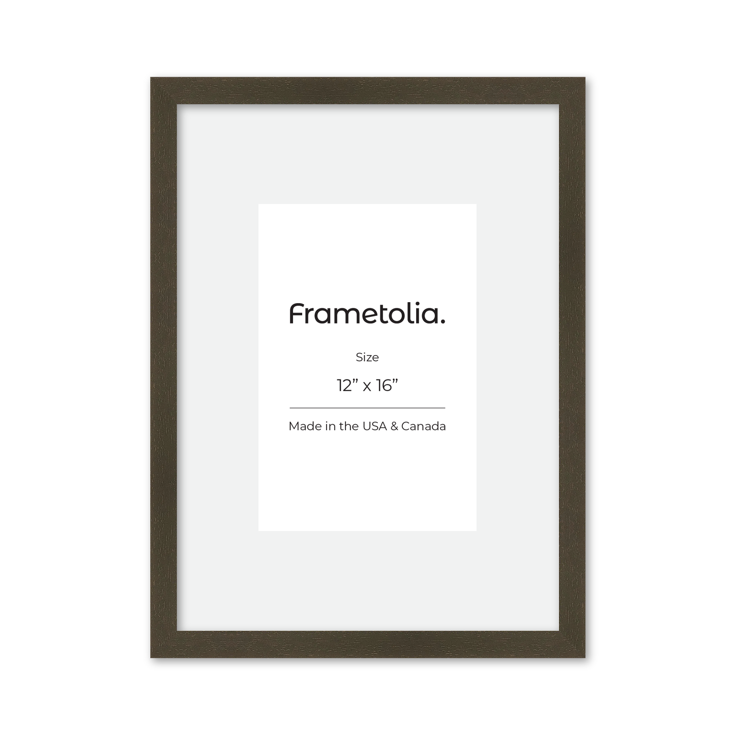 12" x 16" Brown Manhattan Wall Frame