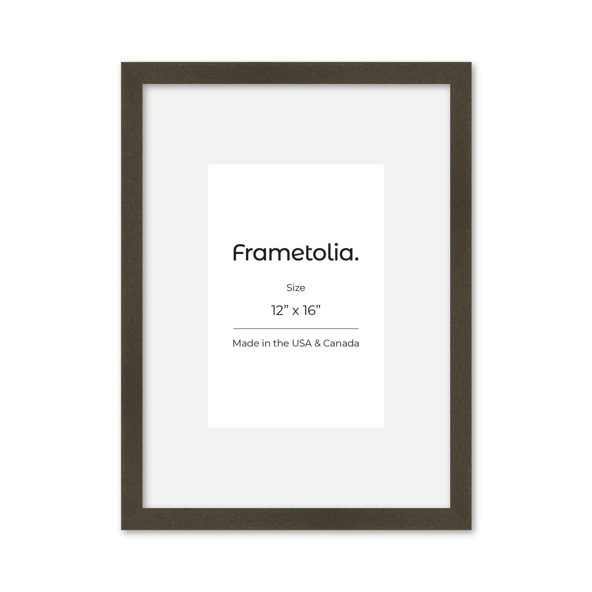 12" x 16" Brown Manhattan Wall Frame