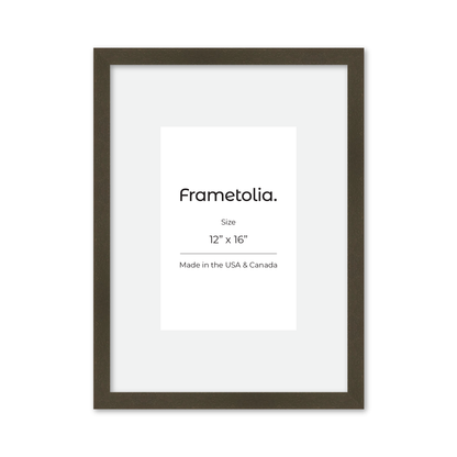 12" x 16" Brown Manhattan Wall Frame