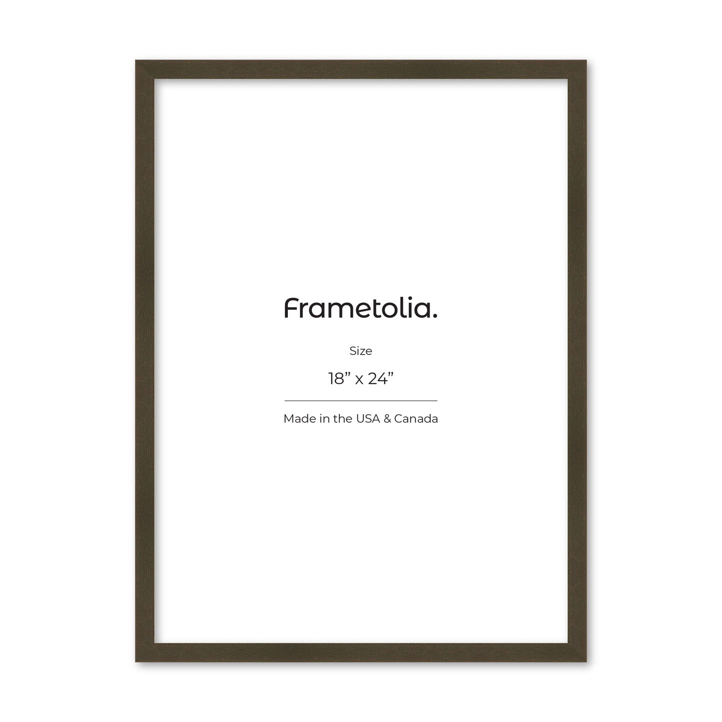 18" x 24" Brown Manhattan Wall Frame