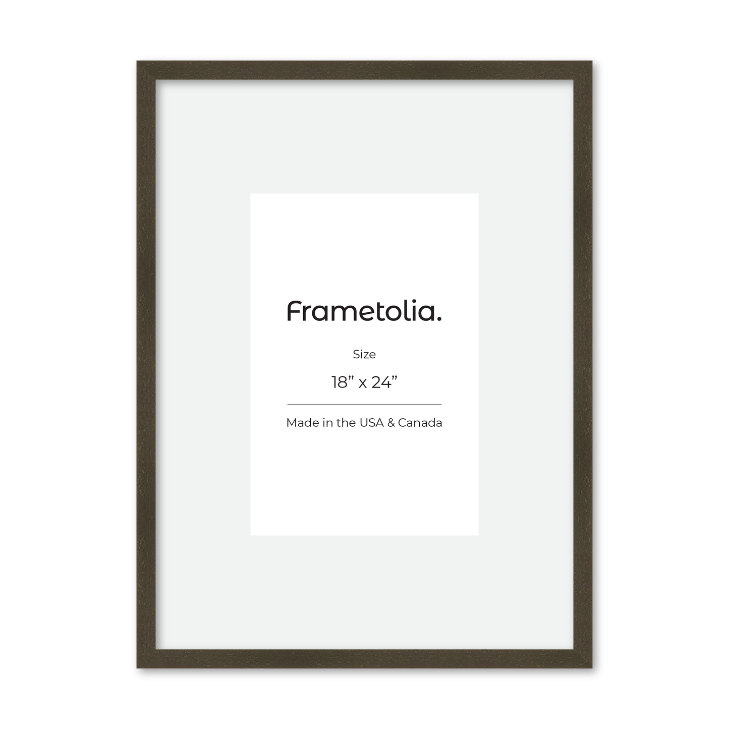 18" x 24" Brown Manhattan Wall Frame