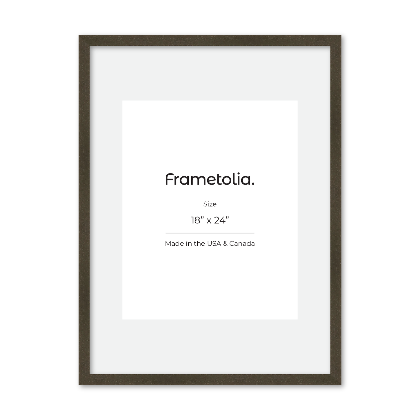 18" x 24" Brown Manhattan Wall Frame