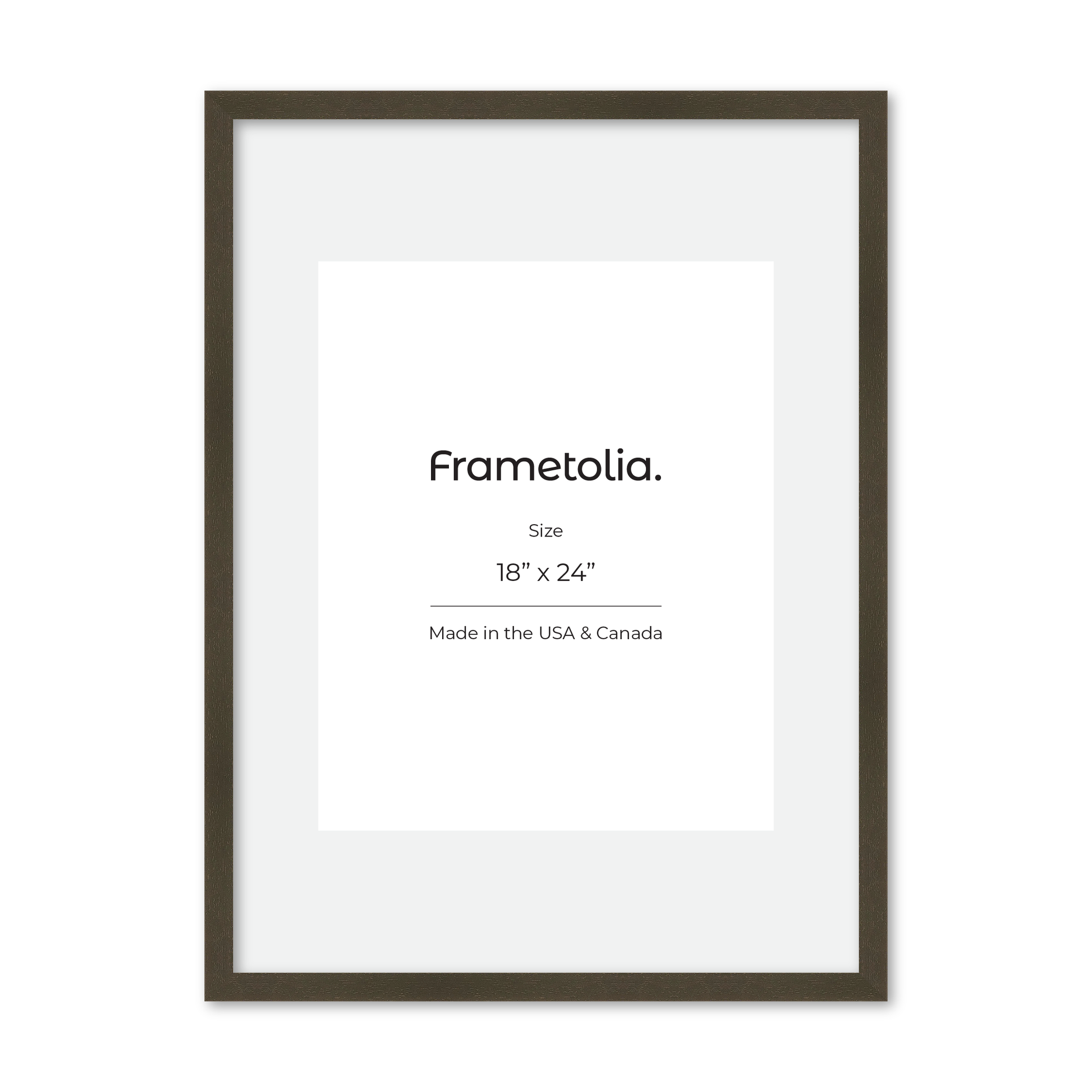 18" x 24" Brown Manhattan Wall Frame