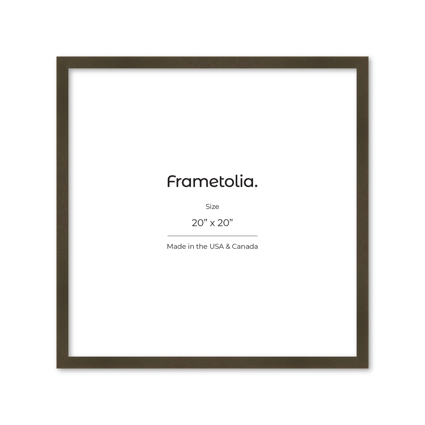 20" x 20" Brown Manhattan Wall Frame