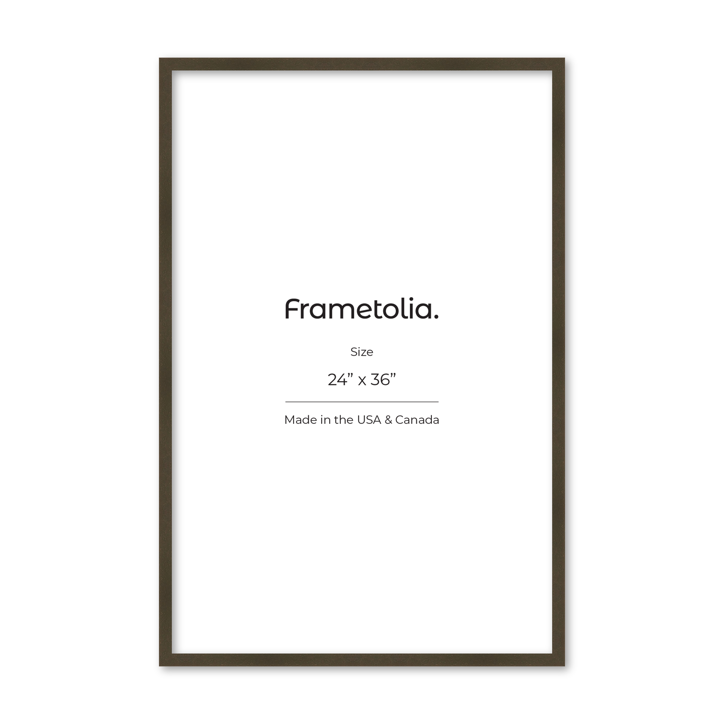 24" x 36" Brown Manhattan Wall Frame