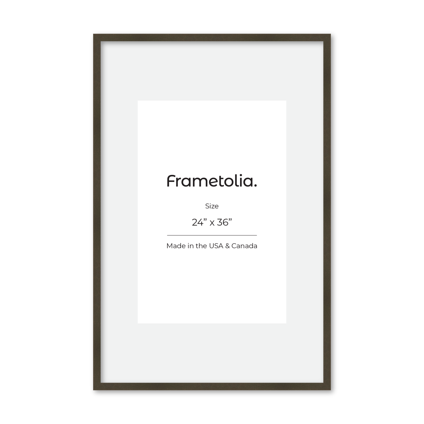 24" x 36" Brown Manhattan Wall Frame