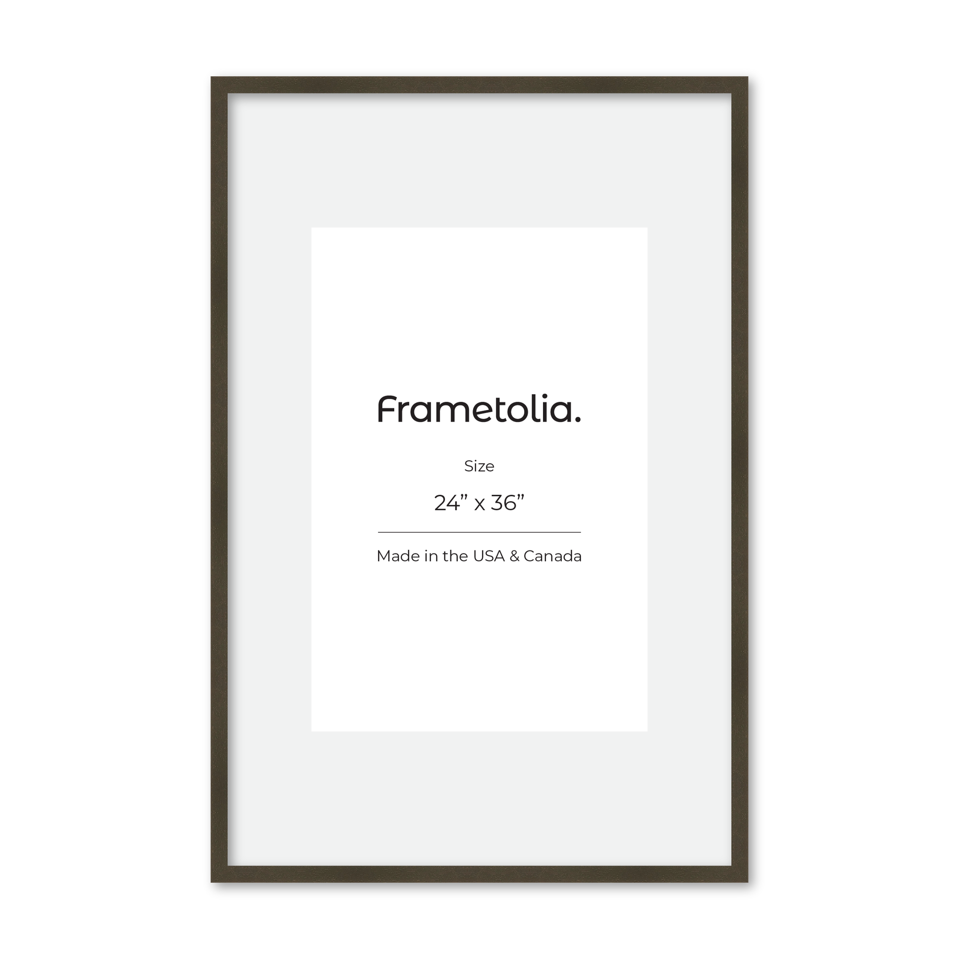 24" x 36" Brown Manhattan Wall Frame