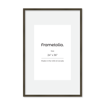 24" x 36" Brown Manhattan Wall Frame