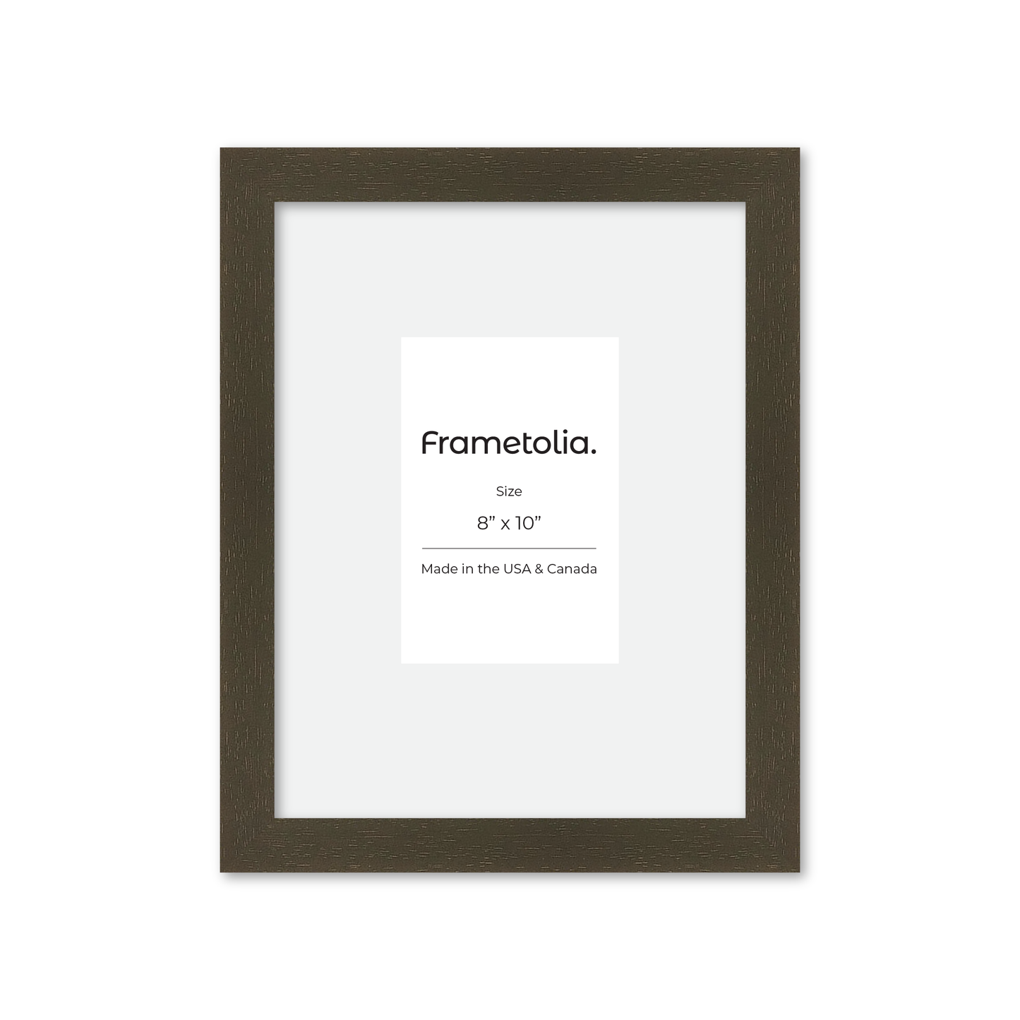 8" x 10" Brown Manhattan Wall Frame