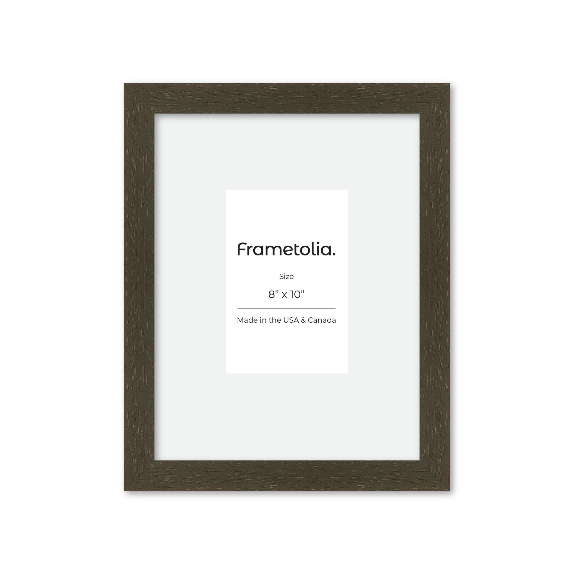 8" x 10" Brown Manhattan Wall Frame