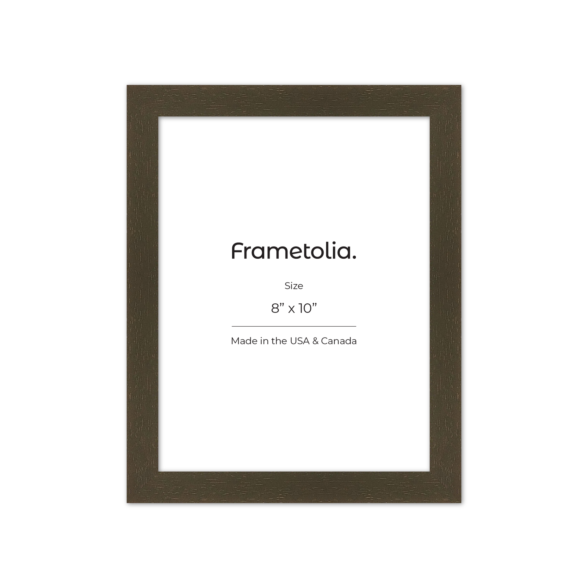 8" x 10" Brown Manhattan Wall Frame