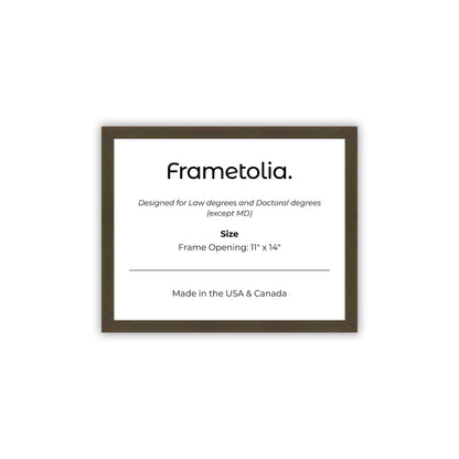 11" x 14" Belvinder Brown Manhattan  Diploma Frame - No Mat