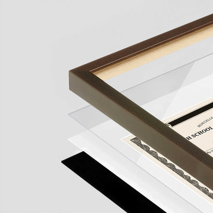 Belvinder Brown Manhattan Wall Frame corner Close up with layers broken out