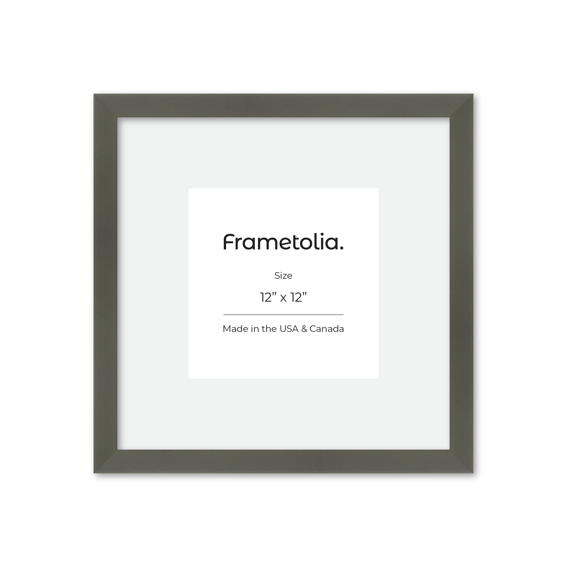 12" x 12" Gray Manhattan Wall Frame