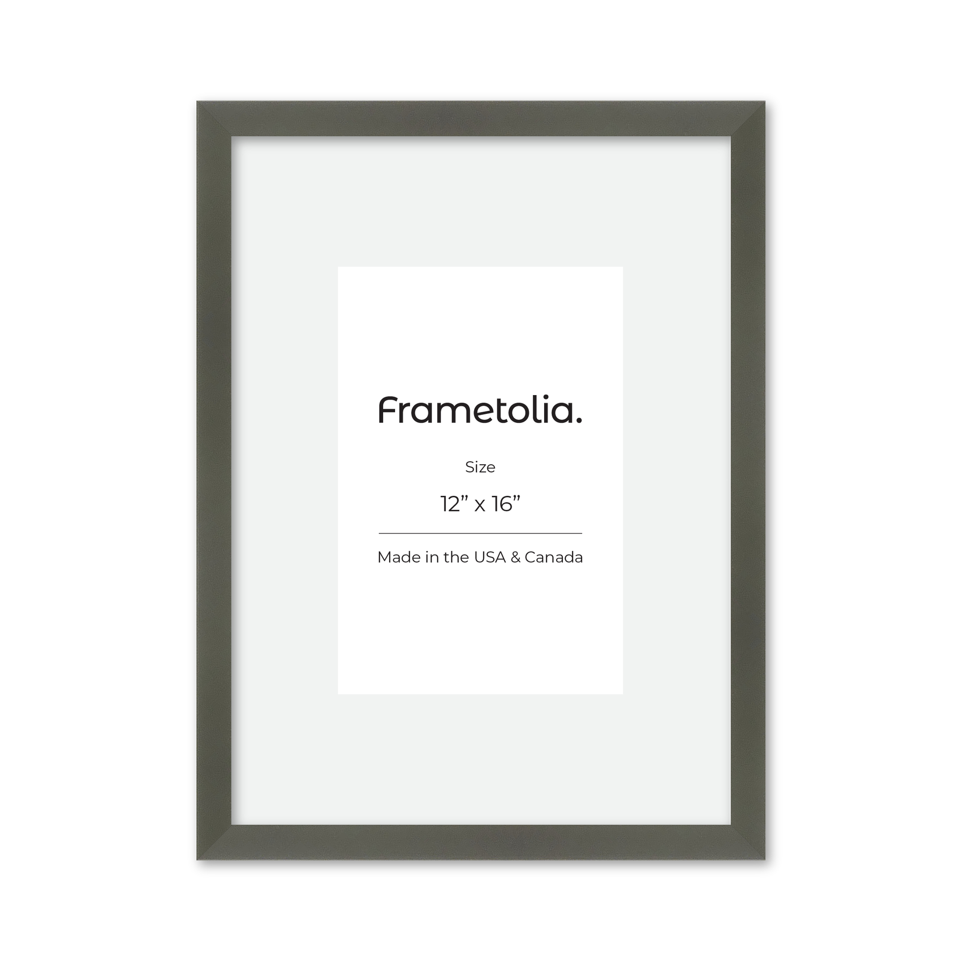 12" x 16" Gray Manhattan Wall Frame