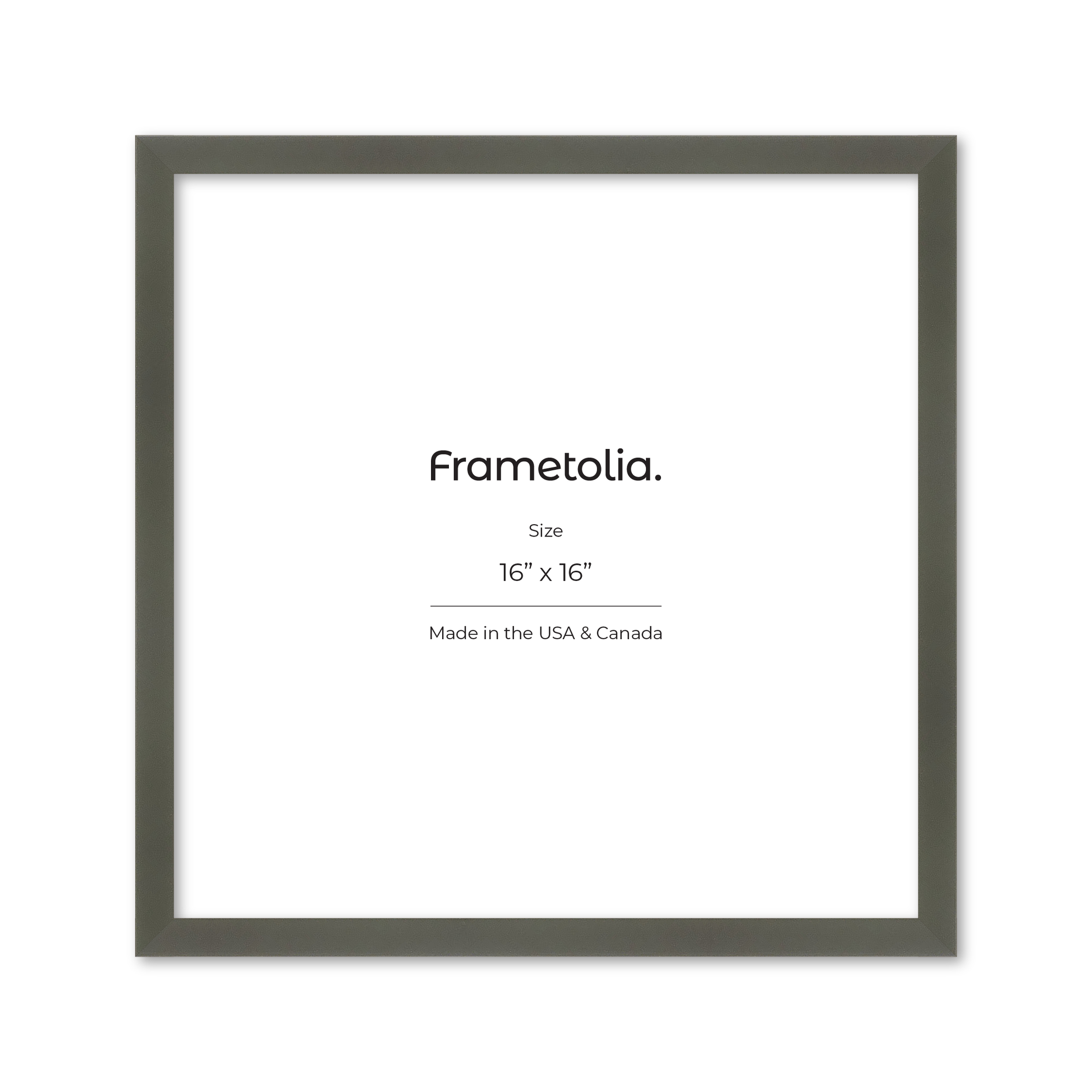 16" x 16" Gray Manhattan Wall Frame