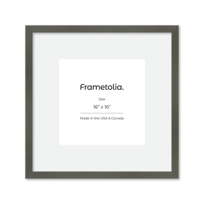 16" x 16" Gray Manhattan Wall Frame