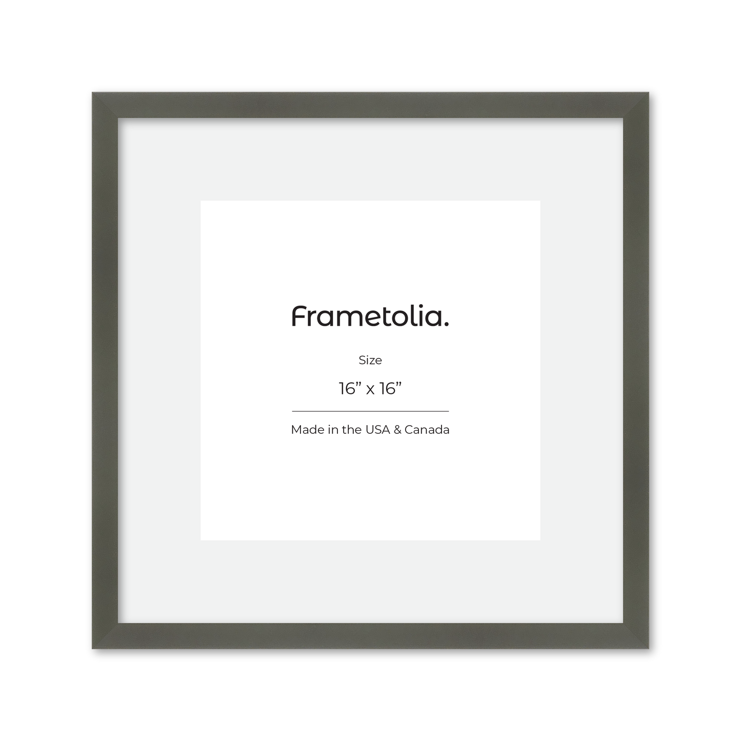 16" x 16" Gray Manhattan Wall Frame