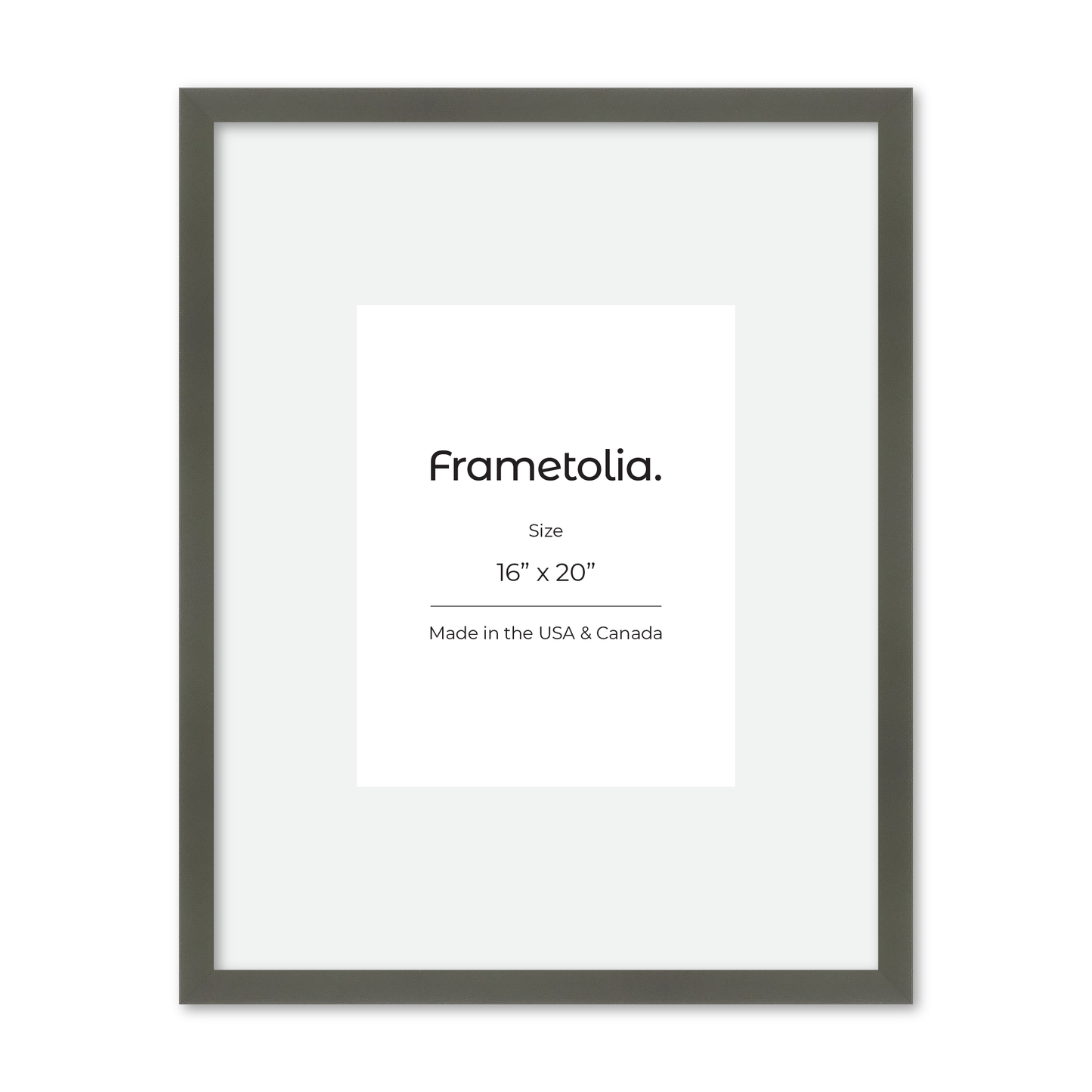 16" x 20" Gray Manhattan Wall Frame