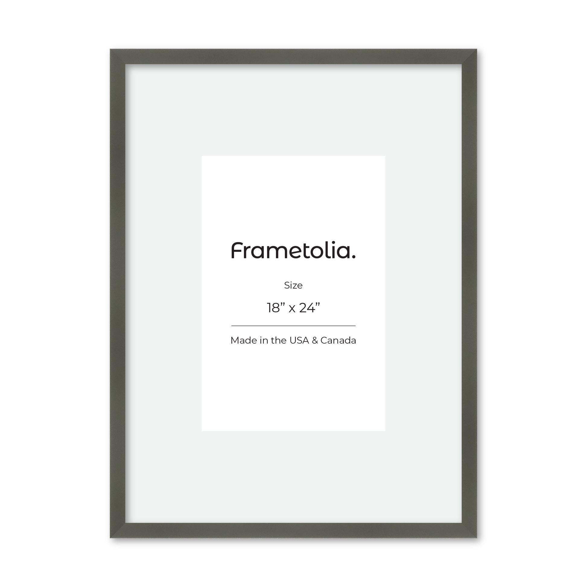 18" x 24" Gray Manhattan Wall Frame