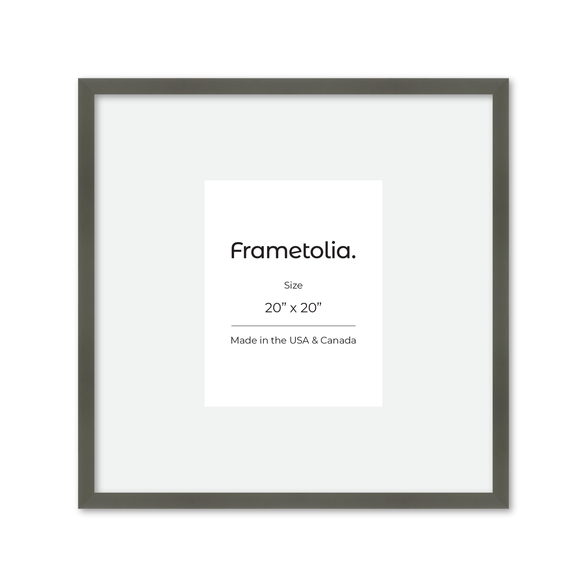 20" x 20" Gray Manhattan Wall Frame