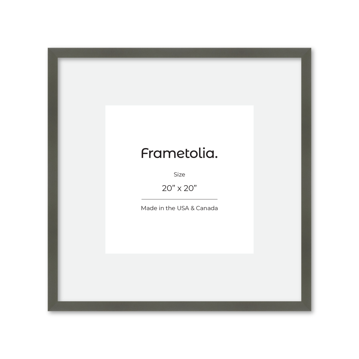 20" x 20" Gray Manhattan Wall Frame