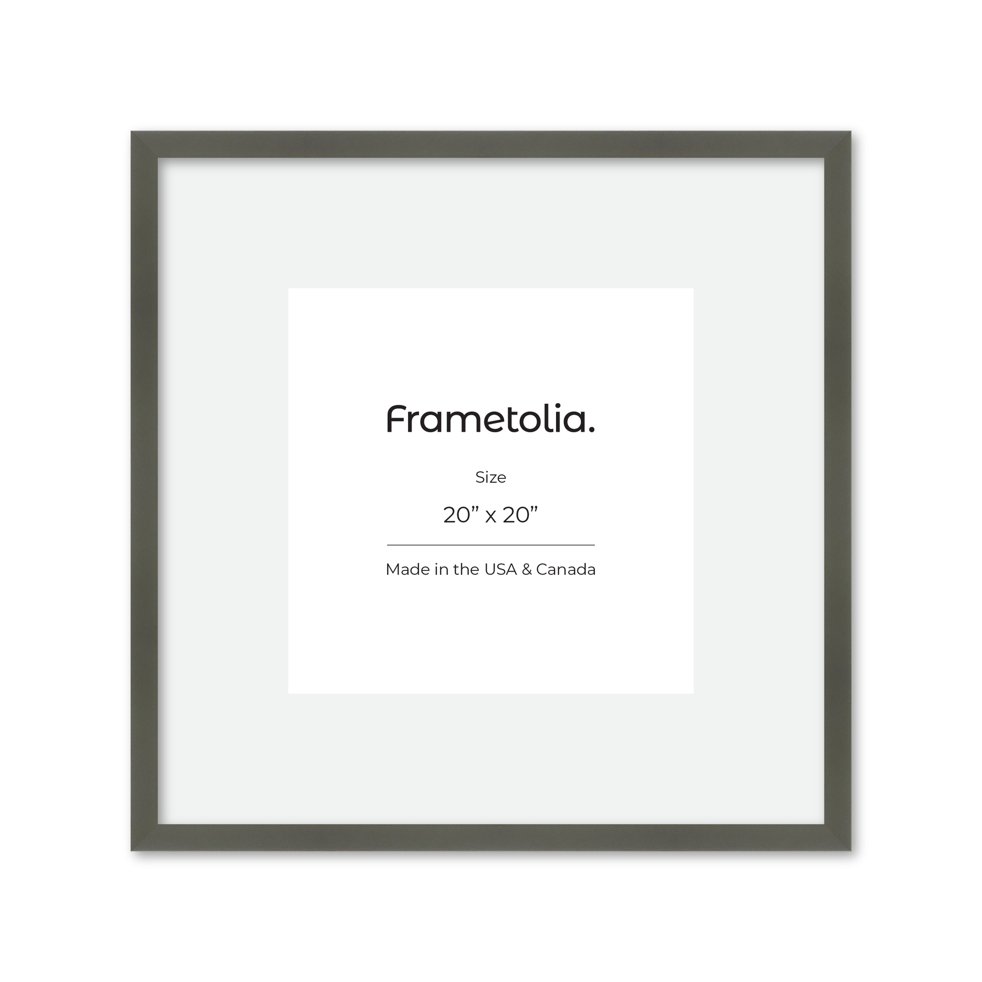 20" x 20" Gray Manhattan Wall Frame