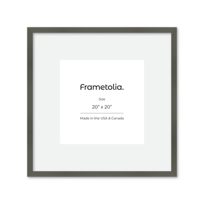 20" x 20" Gray Manhattan Wall Frame