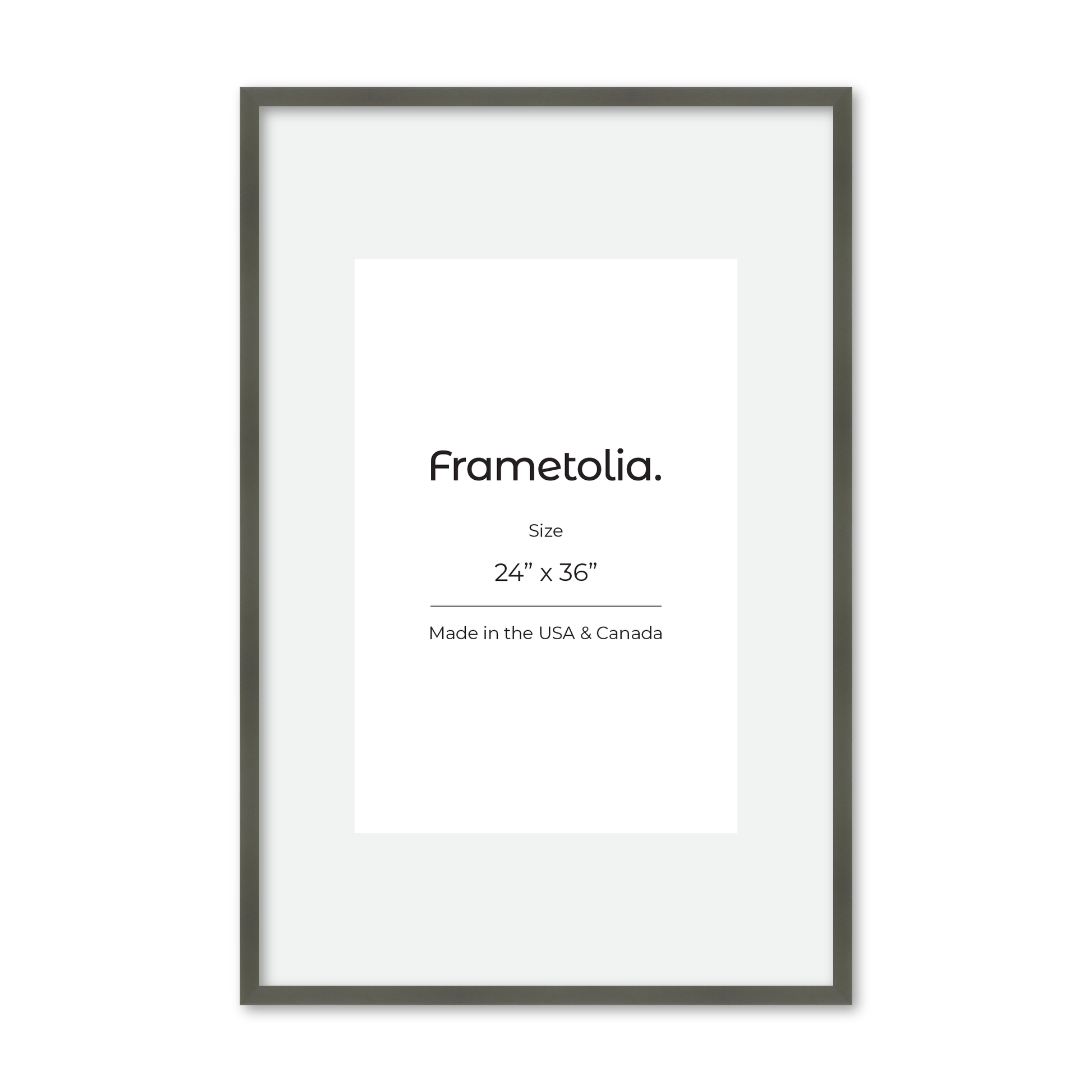 24" x 36" Gray Manhattan Wall Frame