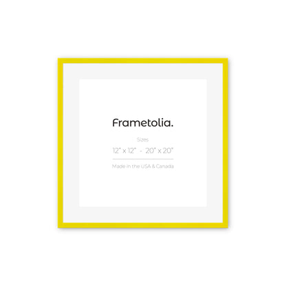 Sunburst Yellow Aurora Wall Frame