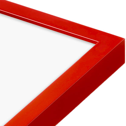 Cherry Red Aurora Wall Frame, Set of 2