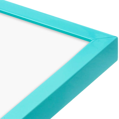 Capri Teal Narrow Width Wall Frame