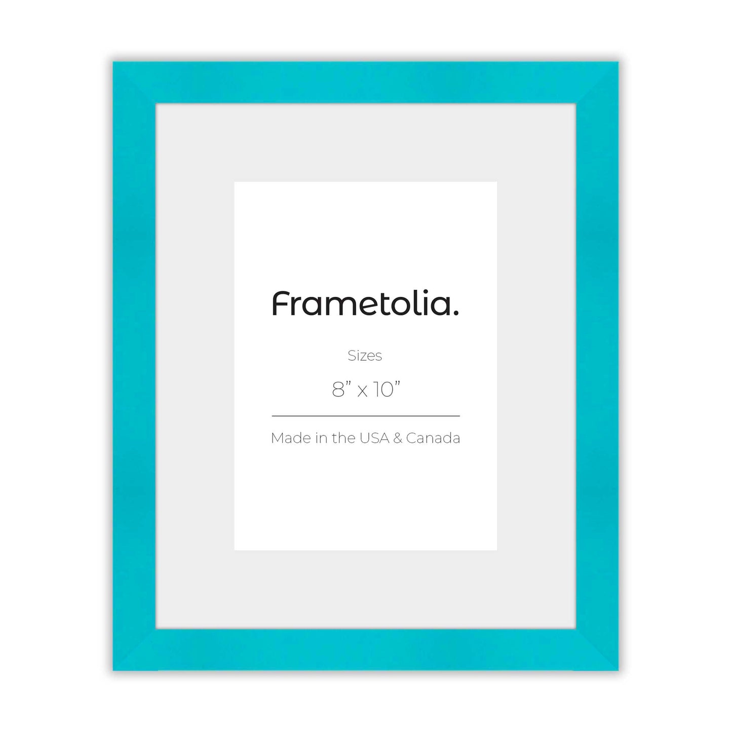 Capri Teal Narrow Width Wall Frame