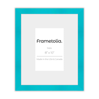Capri Teal Narrow Width Wall Frame