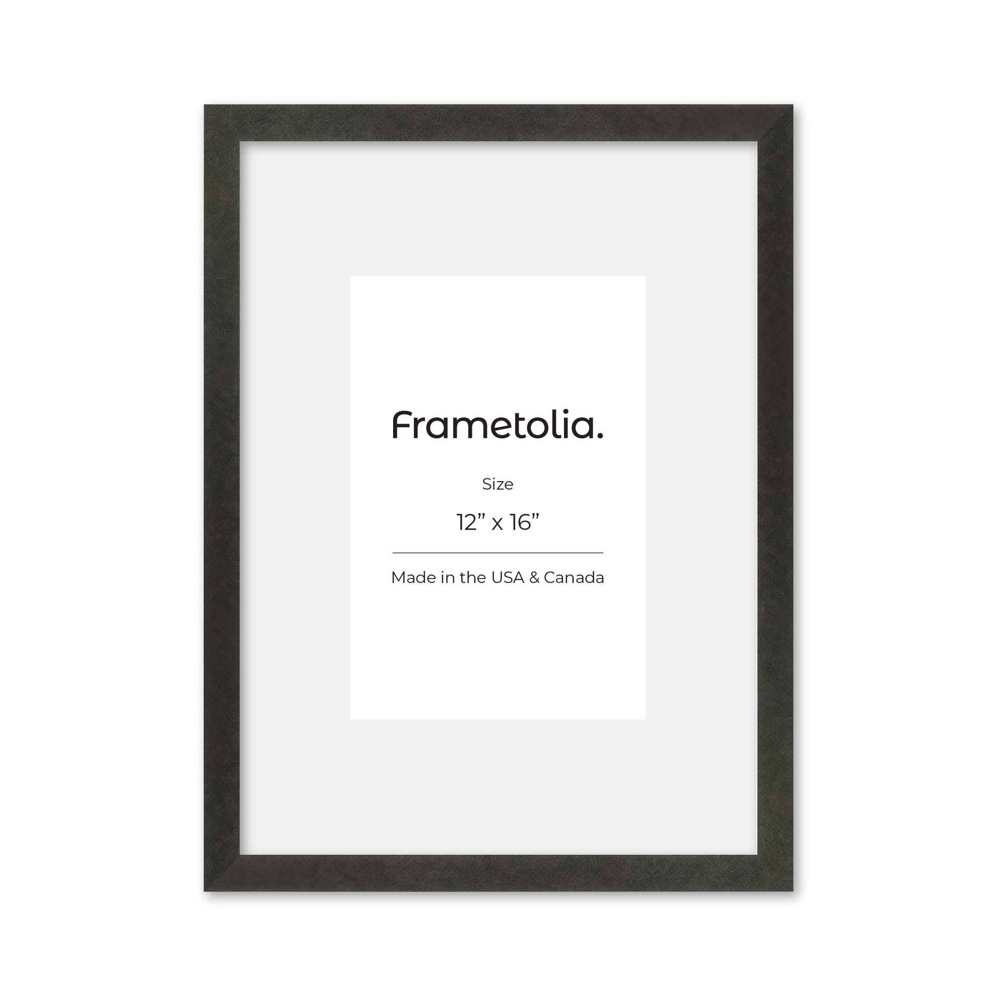 12" x 16" Charcoal Vienna Wall Frame