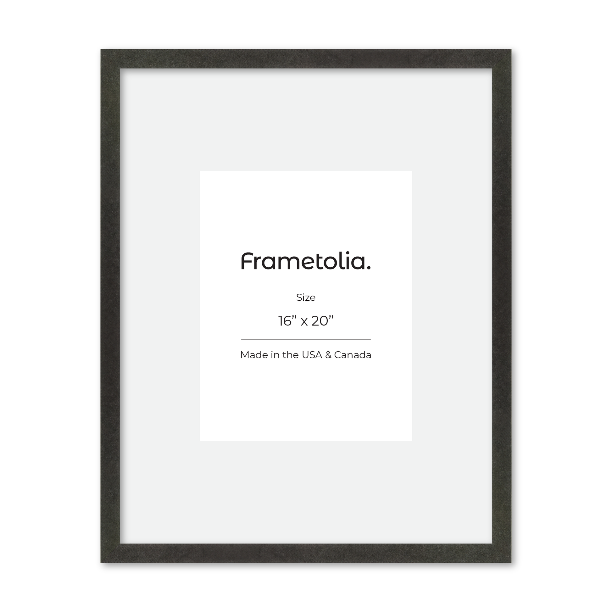 16" x 20" Charcoal Vienna Wall Frame