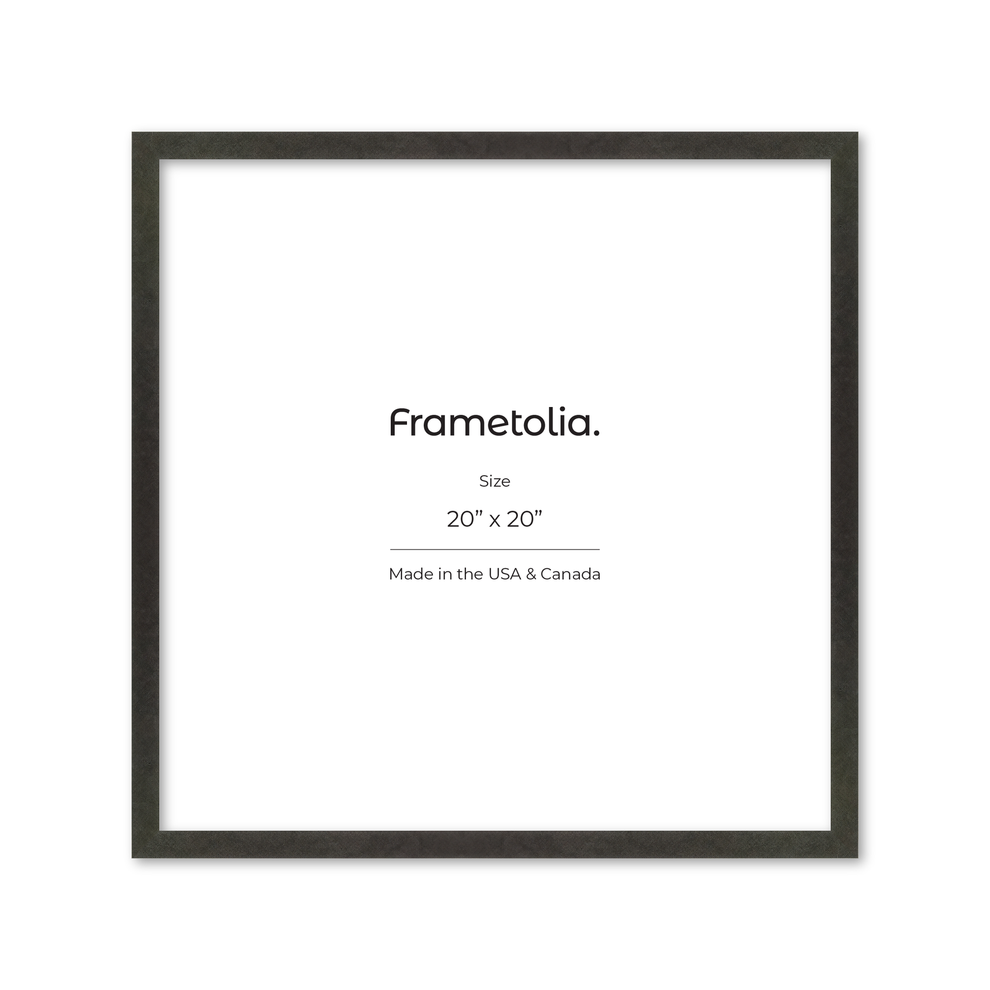 20" x 20" Charcoal Vienna Wall Frame