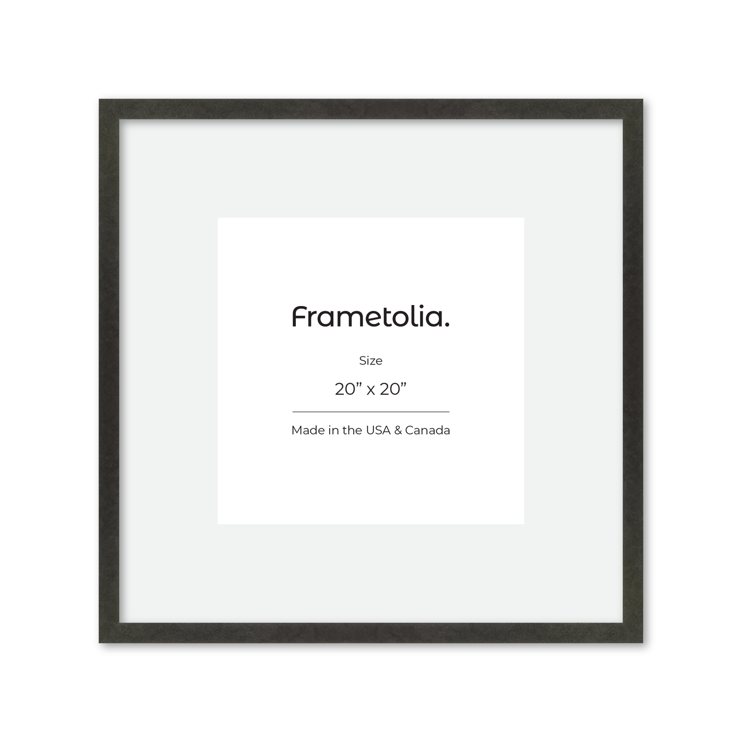 20" x 20" Charcoal Vienna Wall Frame