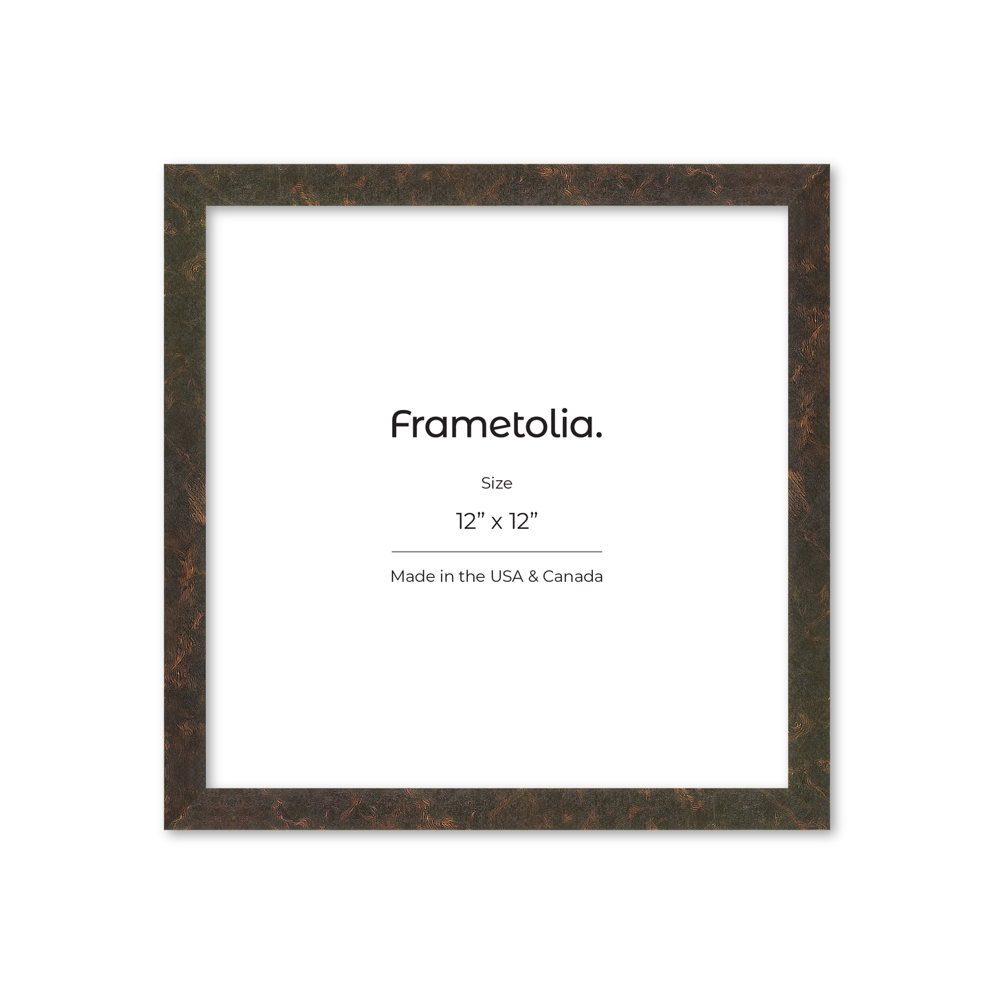 12" x 12" Rich Brown Vienna Wall Frame