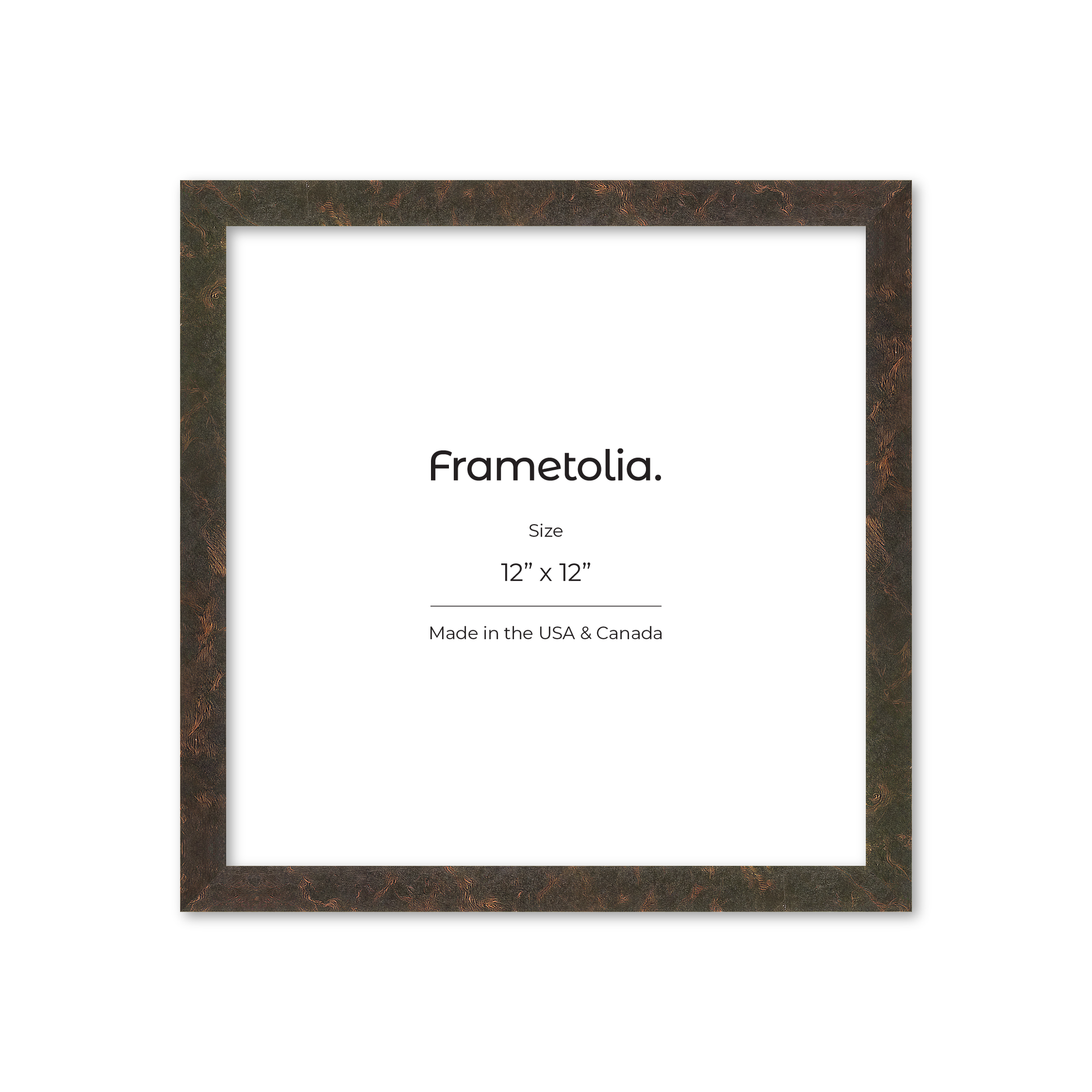 12" x 12" Rich Brown Vienna Wall Frame