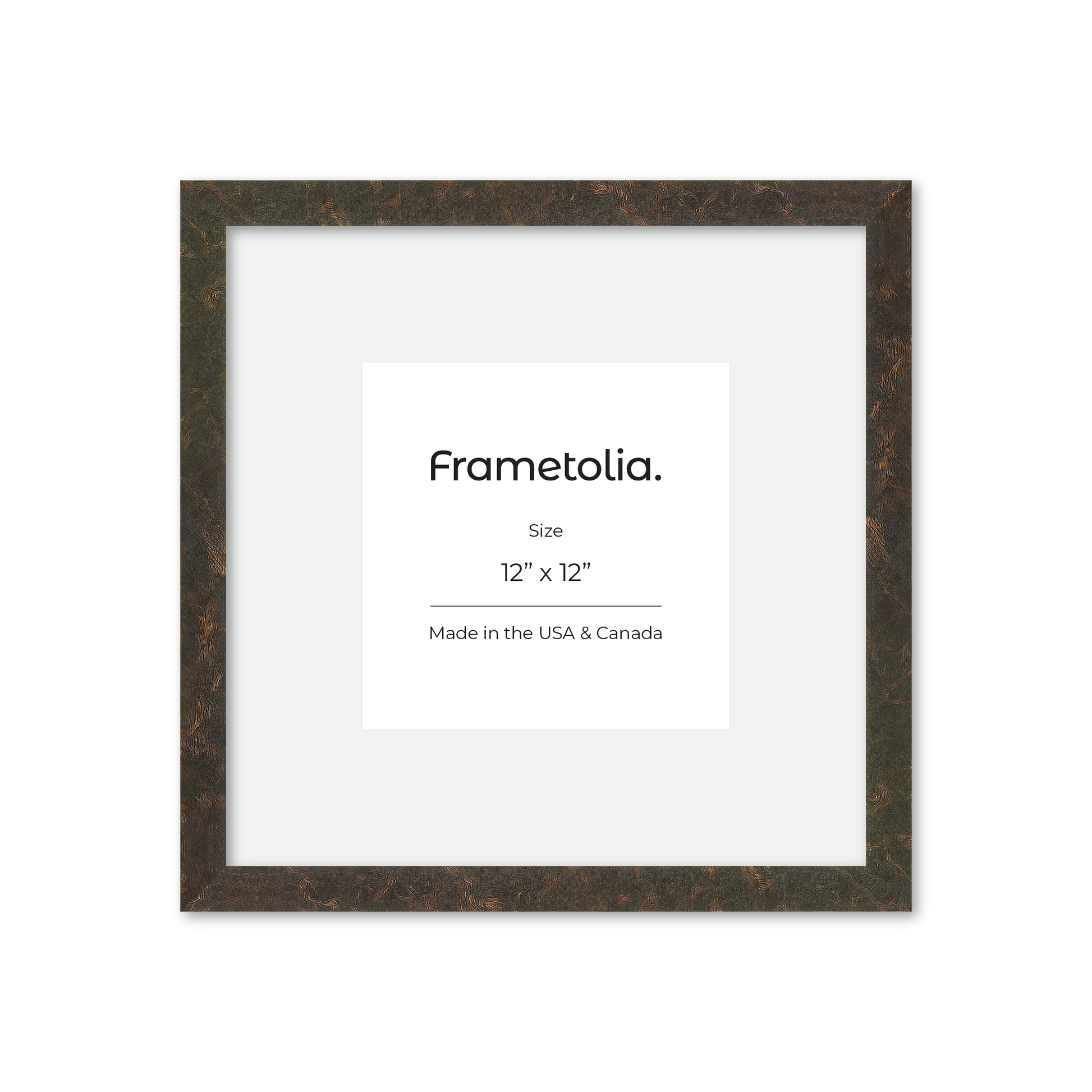 12" x 12" Rich Brown Vienna Wall Frame