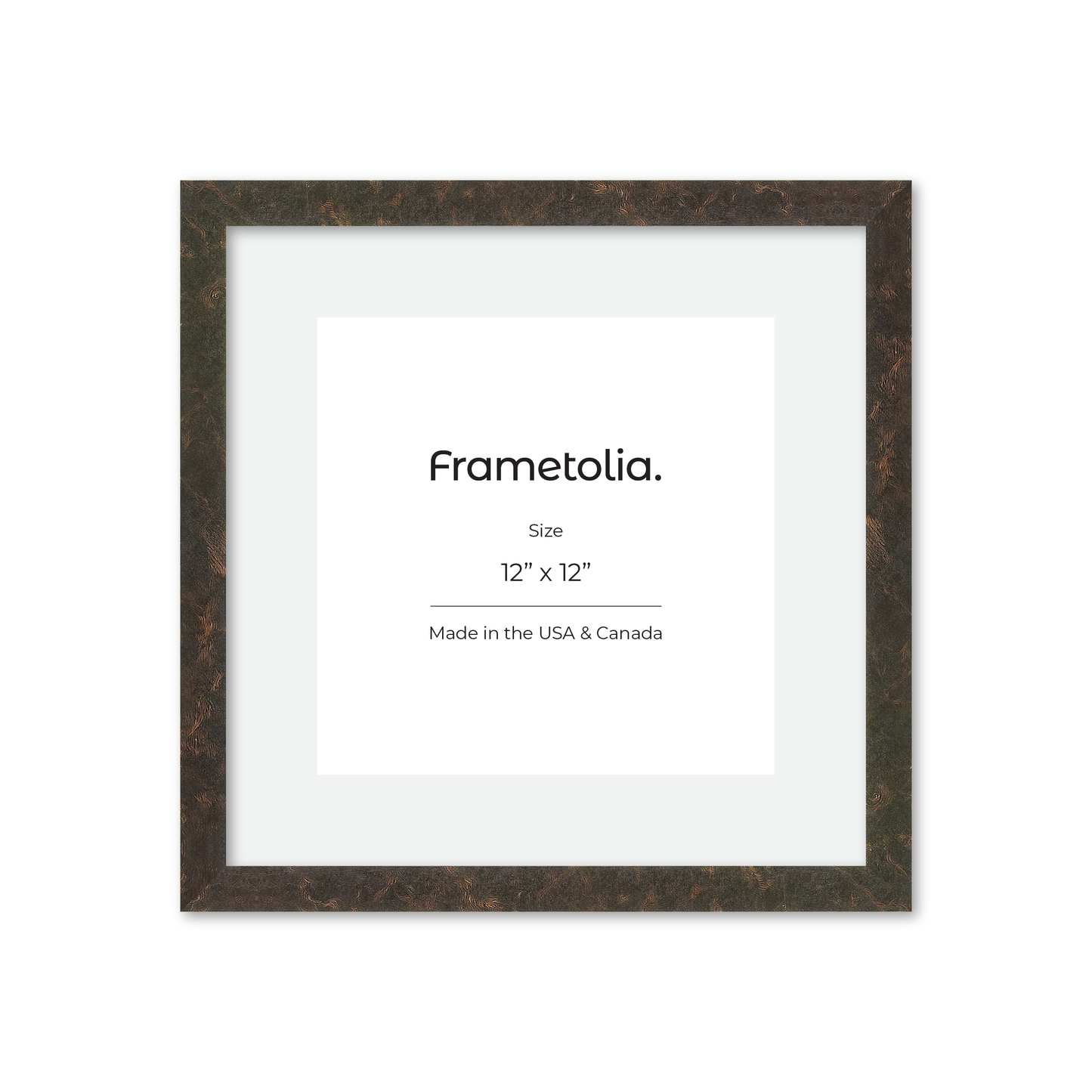 12" x 12" Rich Brown Vienna Wall Frame