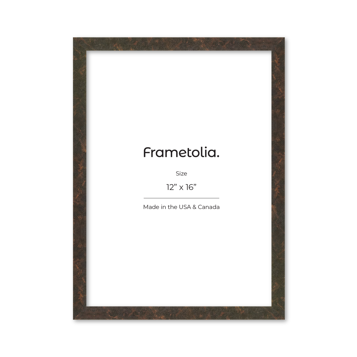 12" x 16" Rich Brown Vienna Wall Frame