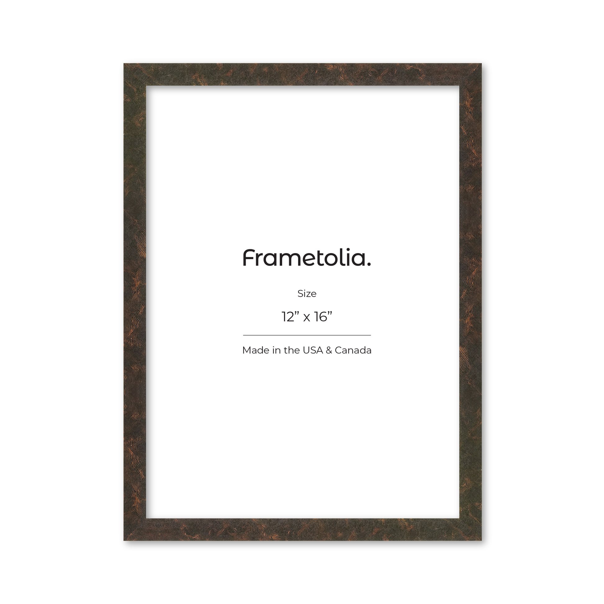 12" x 16" Rich Brown Vienna Wall Frame