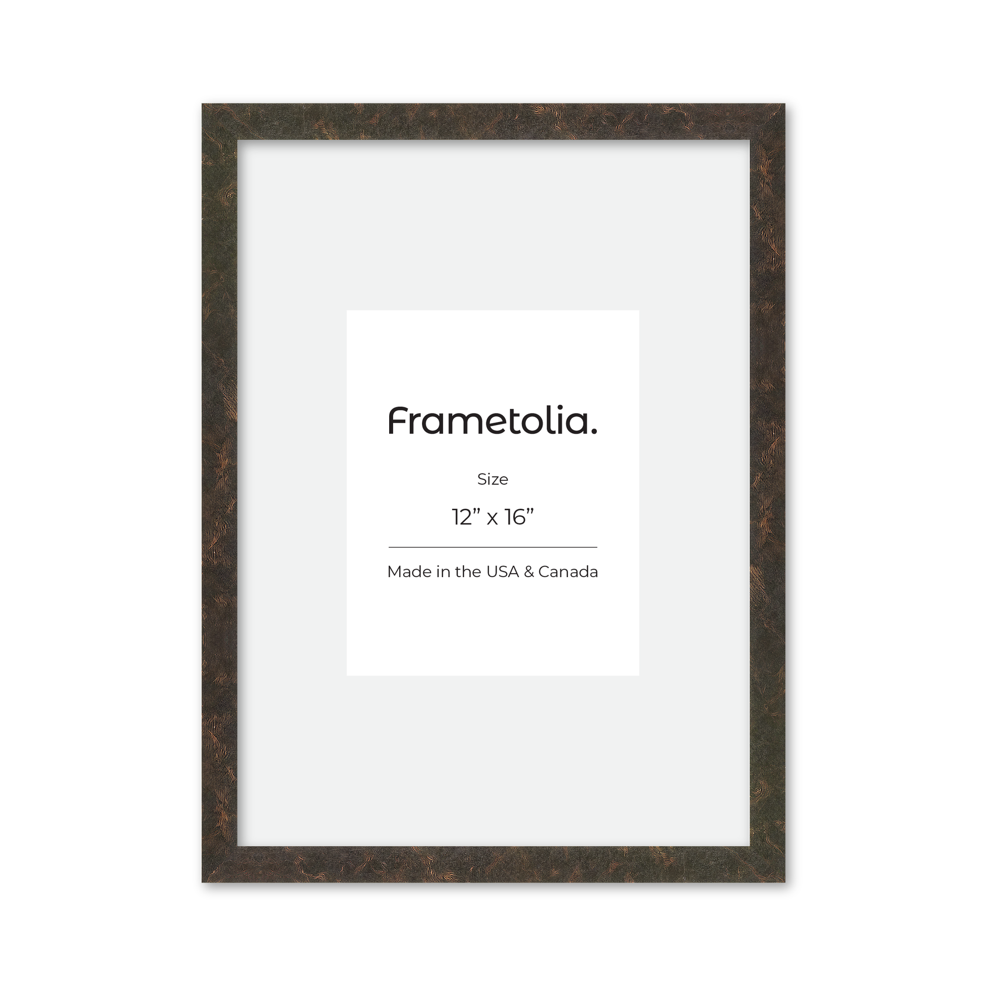 12" x 16" Rich Brown Vienna Wall Frame