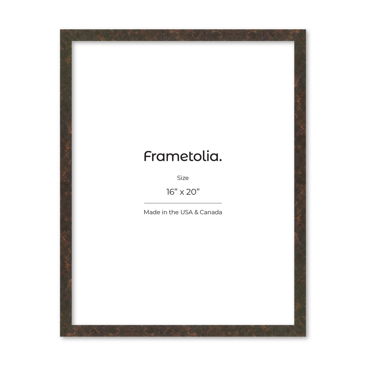 16" x 20" Rich Brown Vienna Wall Frame