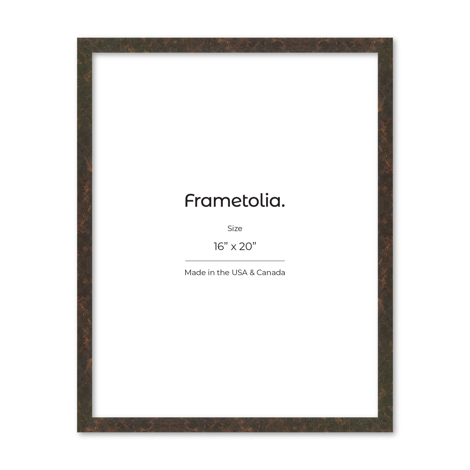 16" x 20" Rich Brown Vienna Wall Frame