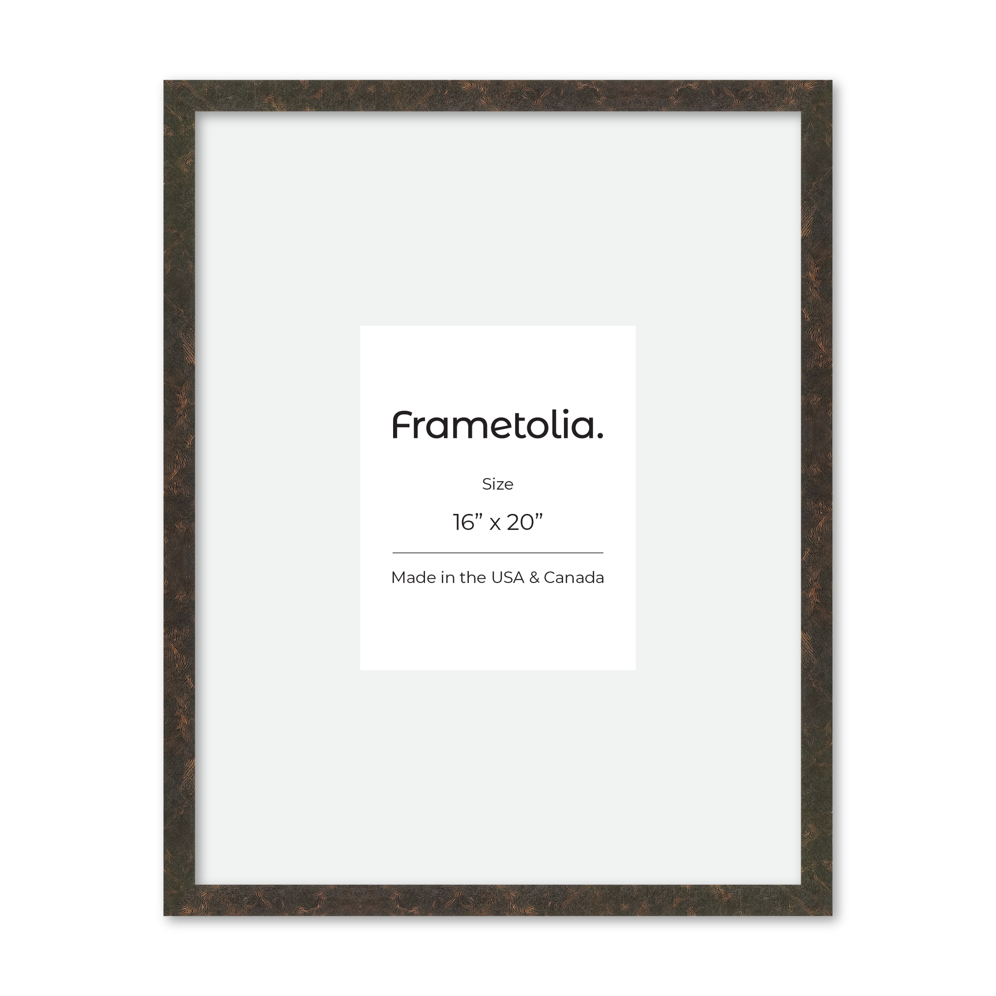 16" x 20" Rich Brown Vienna Wall Frame