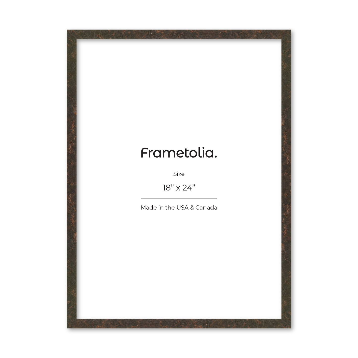 18" x 24" Rich Brown Vienna Wall Frame